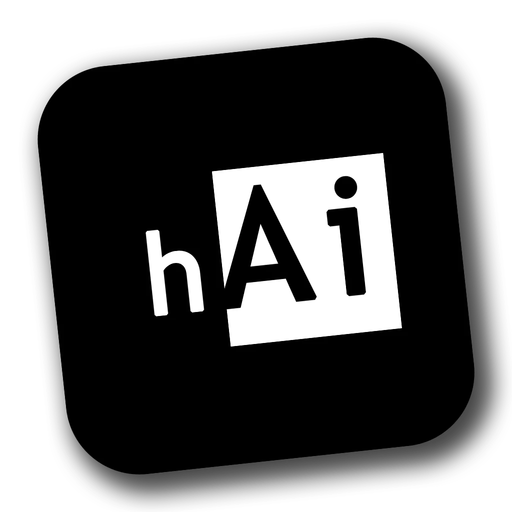 A glittering, brightly colored logo